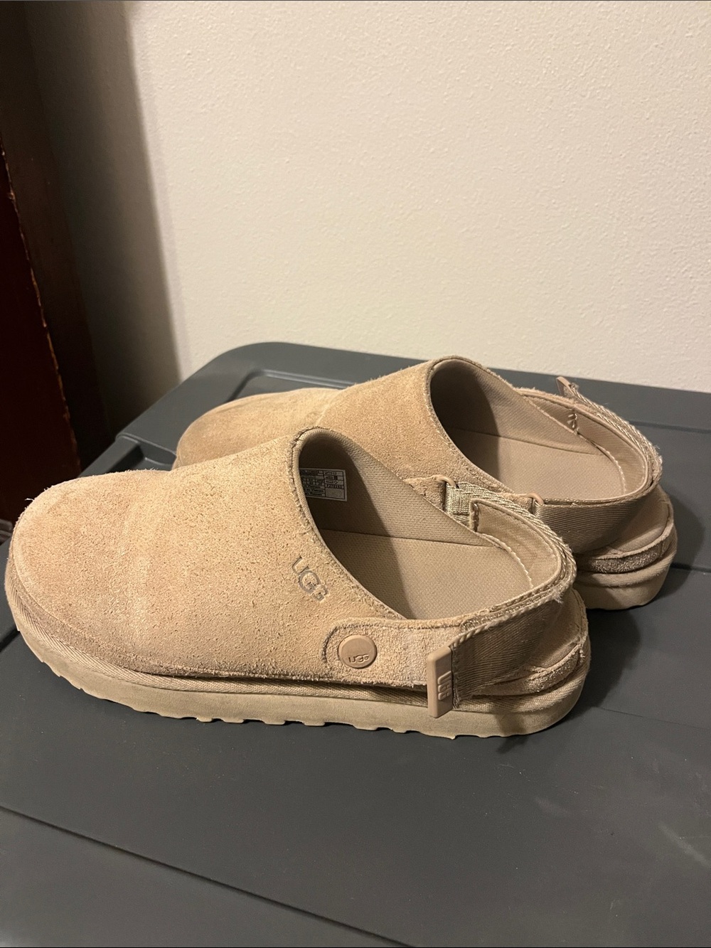 UGG Suede Slip-On Clog in Tan